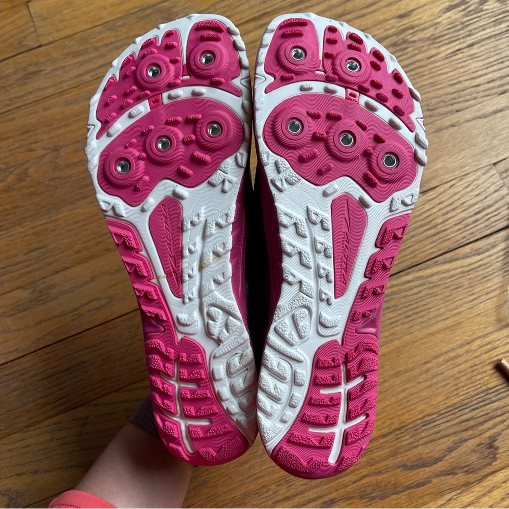 NEW Altra Golden Spikes Trail Running Shoes Lightweight Black Pink A3621-4 NWT - Picture 7 of 10